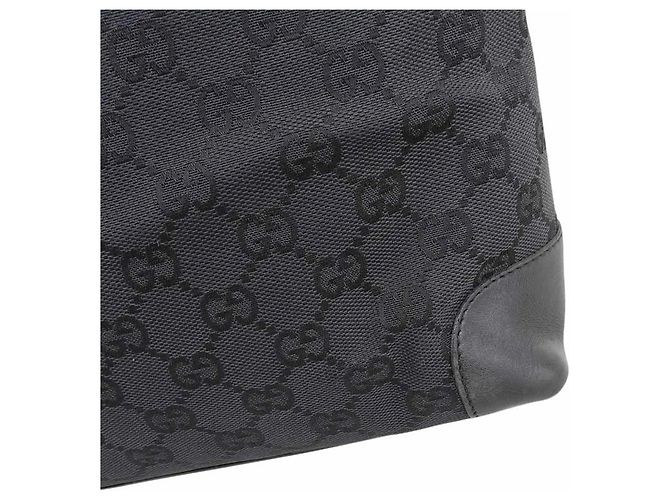 Borsa a mano/Tote Bag Gucci in tela GG nera Nero - vista 5