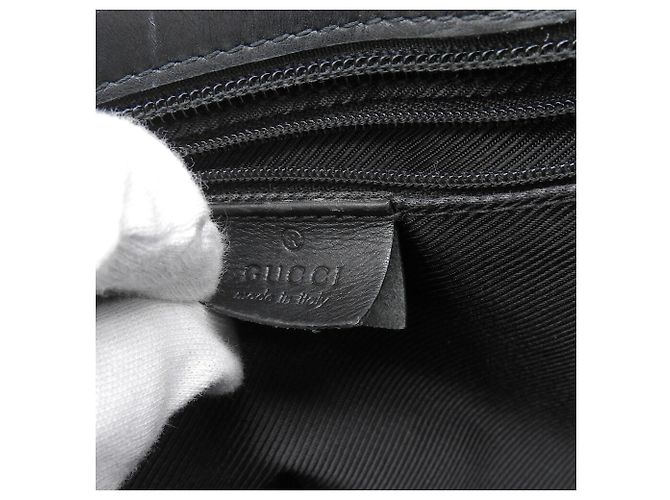Borsa a mano/Tote Bag Gucci in tela GG nera Nero - vista 7