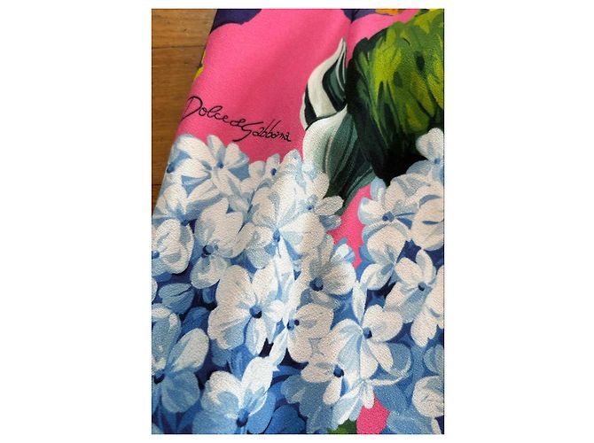 Falda con estampado floral Dolce & Gabbana Rosa Blanco Azul Verde Púrpura Amarillo - vista 4
