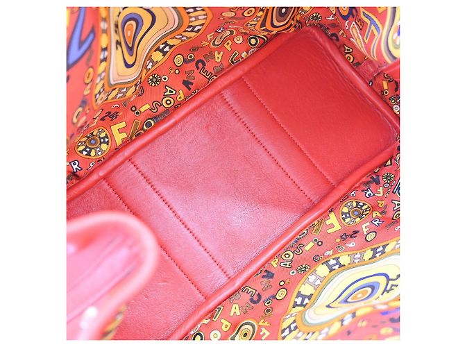 Hermès Hermes Bolduc Twilly Garden Party Tote Leather TPM Roja - vista 3