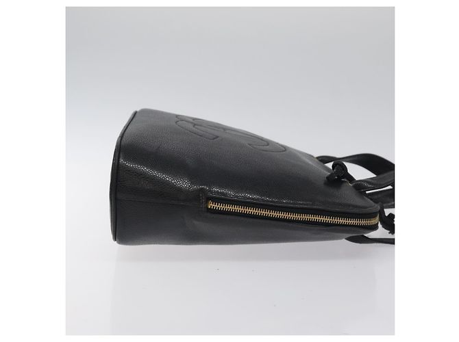 Chanel Vintage CC Dome Caviar Large Nero - vista 3