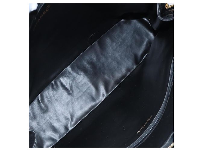 Chanel Vintage CC Dome Caviar Large Nero - vista 5