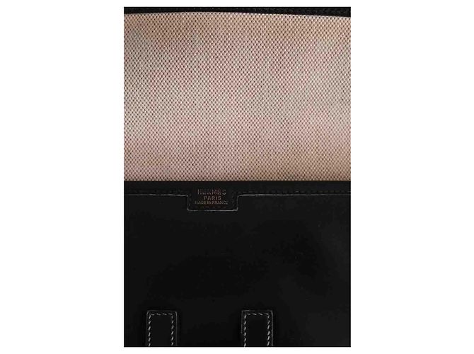 Pochette Hermès Jige in pelle nera Nero - vista 6