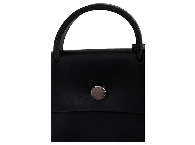 Hermès Herbag Rucksack schwarz Stoff - Ansicht 2