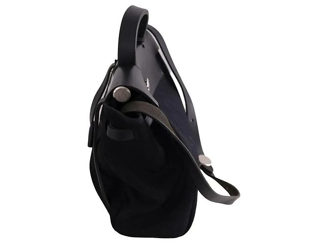 Hermès Herbag Rucksack schwarz Stoff - Ansicht 3