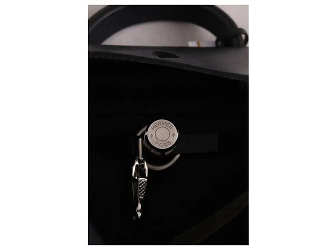 Hermès Herbag Rucksack schwarz Stoff - Ansicht 7