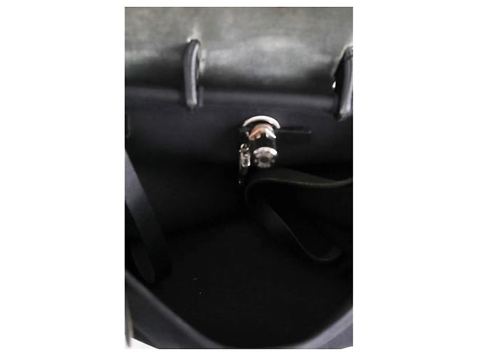 Hermès Herbag Rucksack schwarz Stoff - Ansicht 8