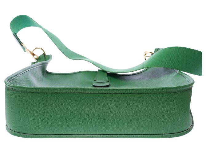 Hermès Bolsa HERMES Evelyne em Couro Verde - 103861 - vista 11