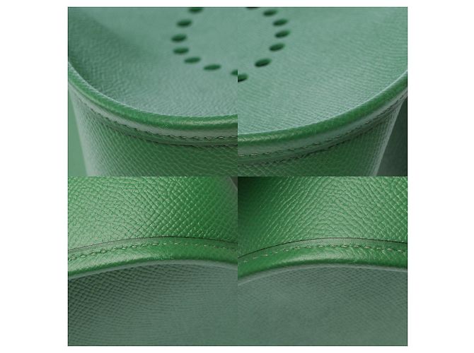 Hermès Bolsa HERMES Evelyne em Couro Verde - 103861 - vista 12