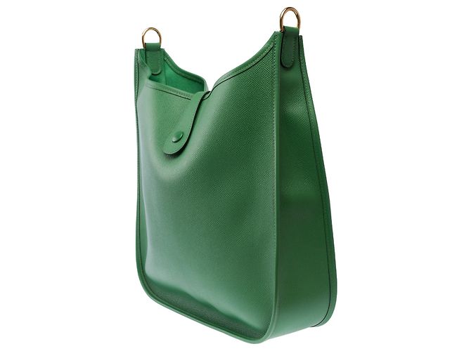 Hermès Bolsa HERMES Evelyne em Couro Verde - 103861 - vista 6