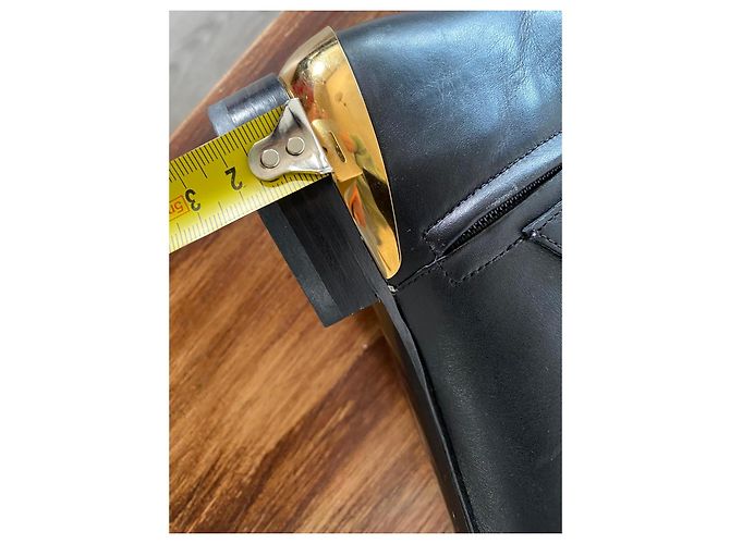 Botas altas de cuero negro Versace - vista 2