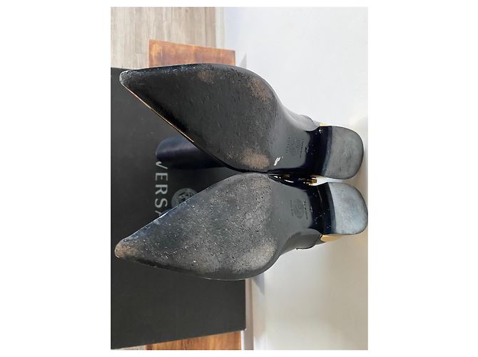 Botas altas de cuero negro Versace - vista 7