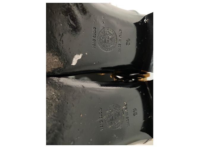 Botas altas de cuero negro Versace - vista 8