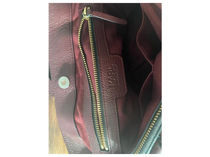 Borsa Karl Lagerfeld in pelle bordeaux Bordò - vista 10