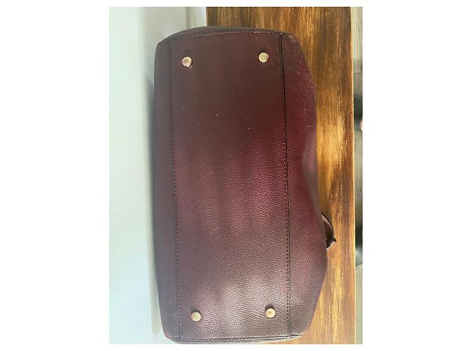 Borsa Karl Lagerfeld in pelle bordeaux Bordò - vista 12