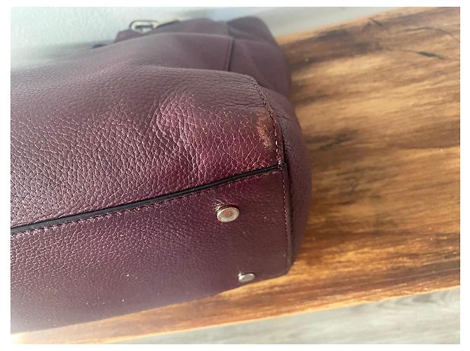Borsa Karl Lagerfeld in pelle bordeaux Bordò - vista 14