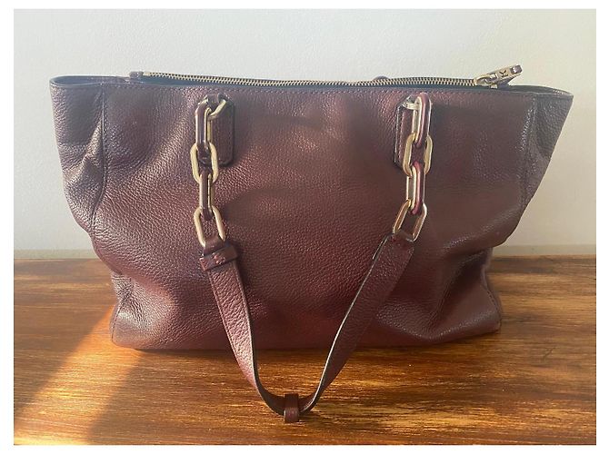 Borsa Karl Lagerfeld in pelle bordeaux Bordò - vista 15