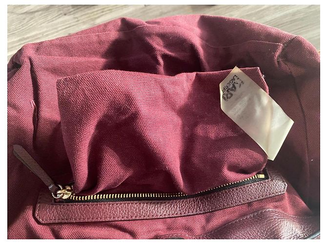 Borsa Karl Lagerfeld in pelle bordeaux Bordò - vista 6