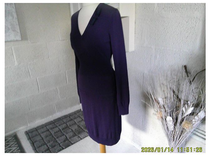 Liu.Jo LIU JO violettes Wollstrickkleid Dunkelblau - Ansicht 3