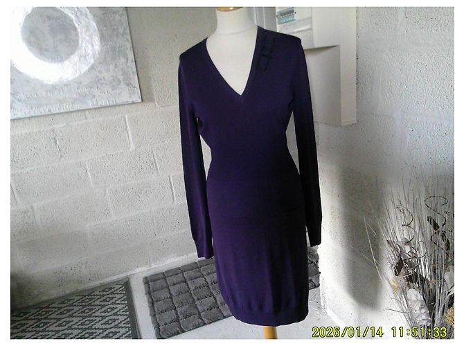 Liu.Jo LIU JO violettes Wollstrickkleid Dunkelblau - Ansicht 9
