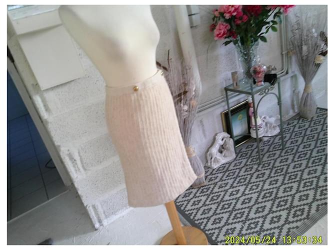 Falda de lana Chanel Beige - vista 4