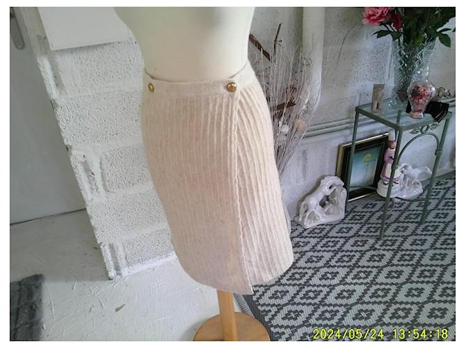 Falda de lana Chanel Beige - vista 5
