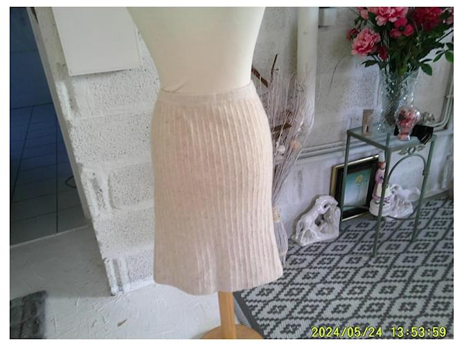 Falda de lana Chanel Beige - vista 6
