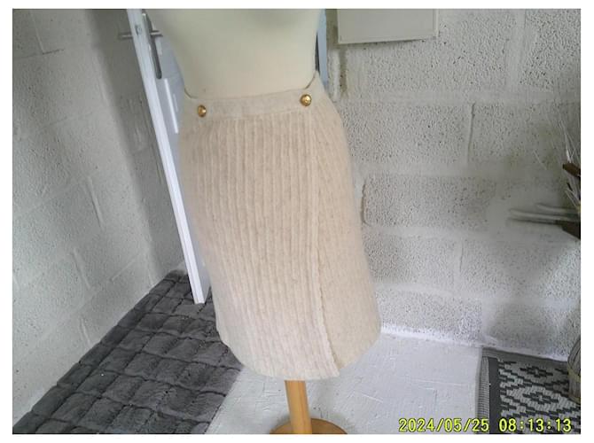 Falda de lana Chanel Beige - vista 7