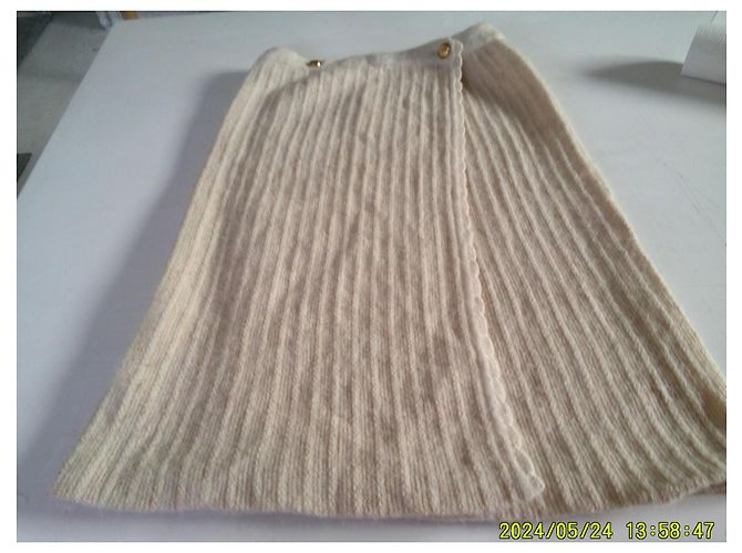 Falda de lana Chanel Beige - vista 8