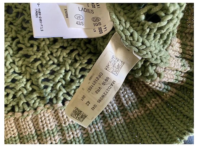 Fabiana Filippi Baumwollpullover in Grün und Beige - Ansicht 10