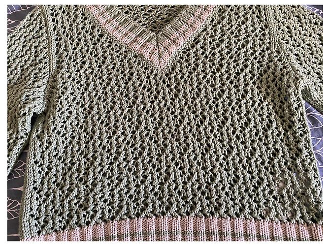 Fabiana Filippi Baumwollpullover in Grün und Beige - Ansicht 13