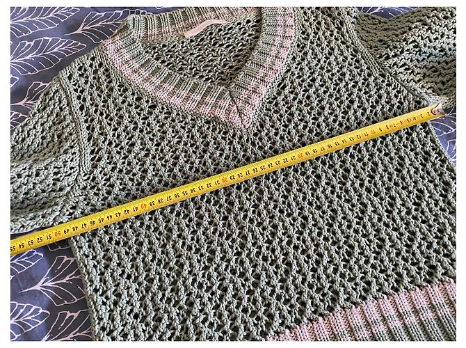 Fabiana Filippi Baumwollpullover in Grün und Beige - Ansicht 3