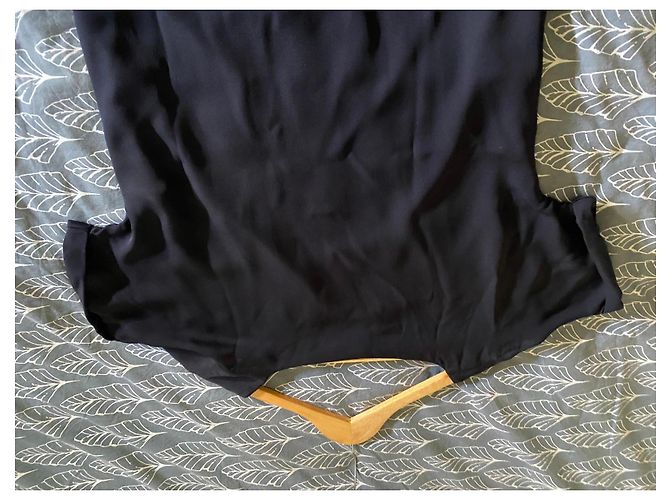 Polo Ralph Lauren Top de seda negro - vista 5