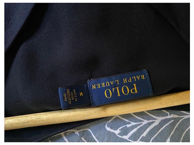 Polo Ralph Lauren Top de seda negro - vista 6