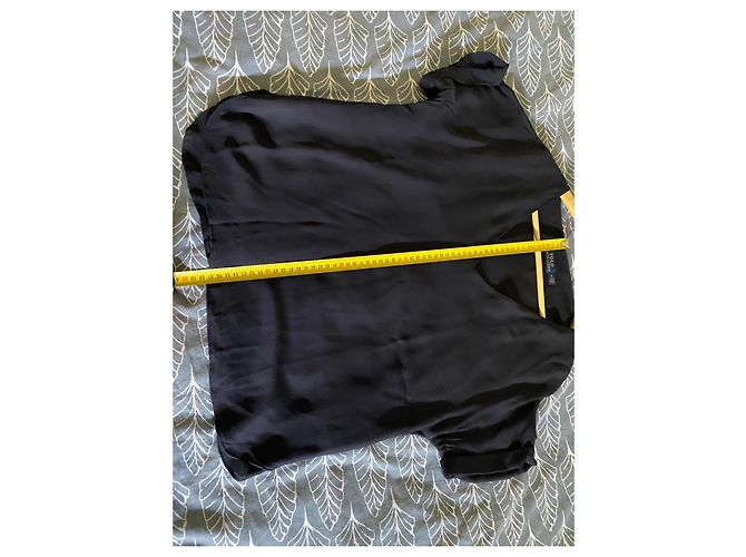 Polo Ralph Lauren Top de seda negro - vista 7