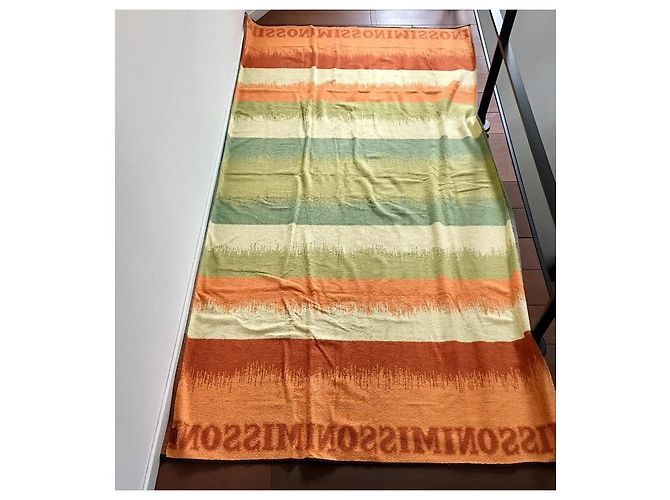 Serviette de plage Missoni Neuve 100 x 180 cm Blanc Beige Vert Orange - vue 6