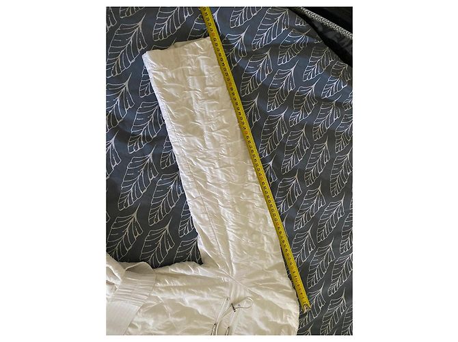 Autre Marque Casaco acolchoado Airfield branco com cinto - vista 10