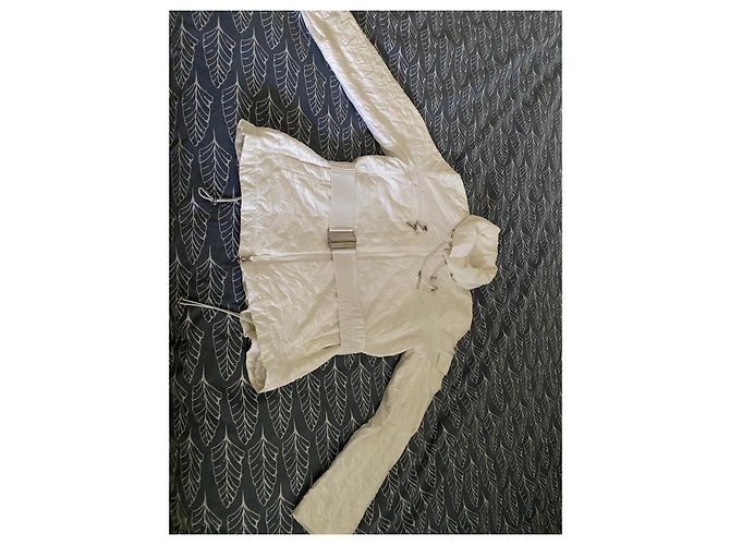 Autre Marque Casaco acolchoado Airfield branco com cinto - vista 2