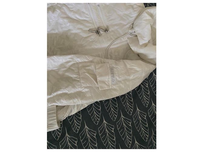 Autre Marque Casaco acolchoado Airfield branco com cinto - vista 3