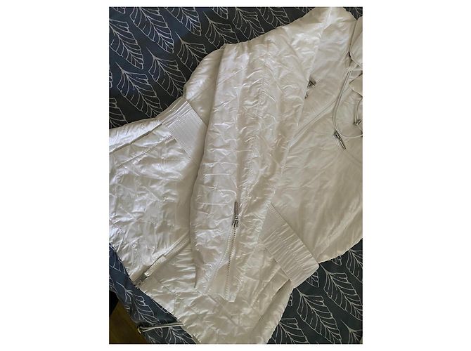 Autre Marque Casaco acolchoado Airfield branco com cinto - vista 4