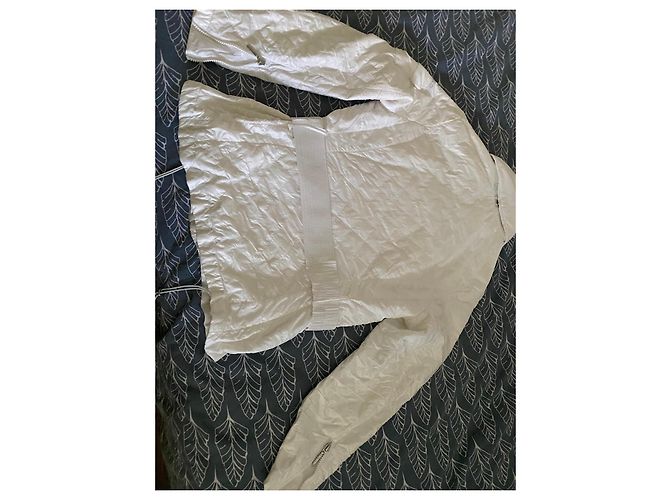 Autre Marque Casaco acolchoado Airfield branco com cinto - vista 7