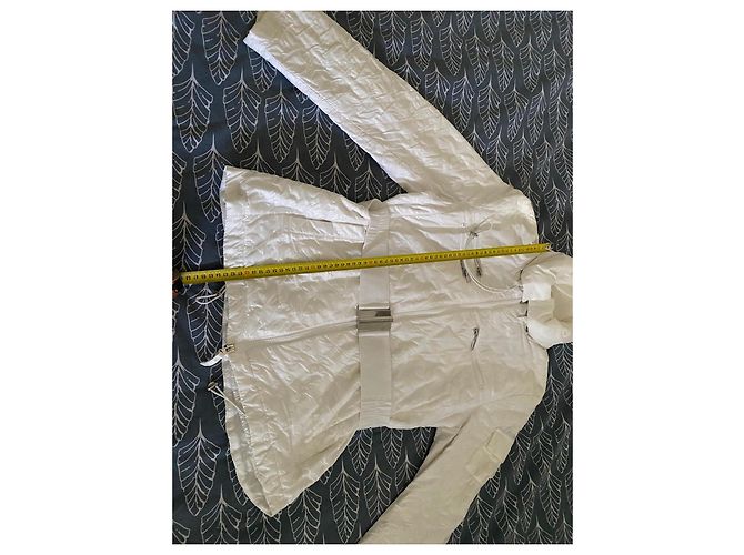 Autre Marque Casaco acolchoado Airfield branco com cinto - vista 8
