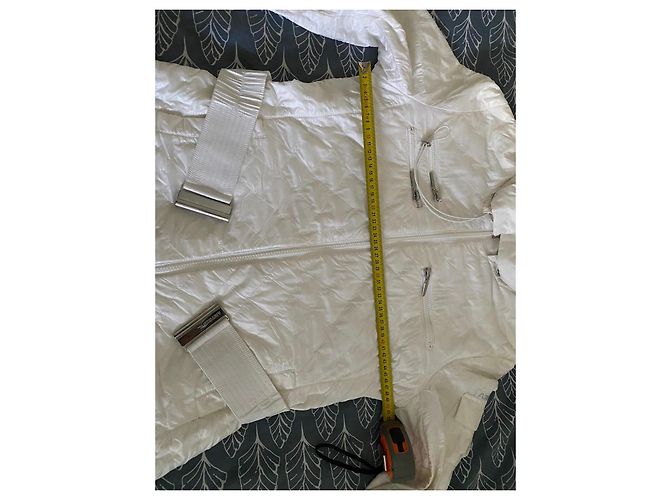 Autre Marque Casaco acolchoado Airfield branco com cinto - vista 9