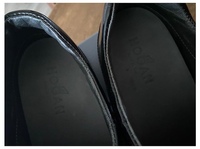 Hogan Interactive Sneaker aus schwarzem Lackleder - Ansicht 4