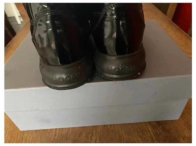 Hogan Interactive Sneaker aus schwarzem Lackleder - Ansicht 7