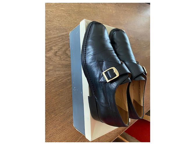 Scarpe Monk Strap in Pelle Nera Bally Nero - vista 9