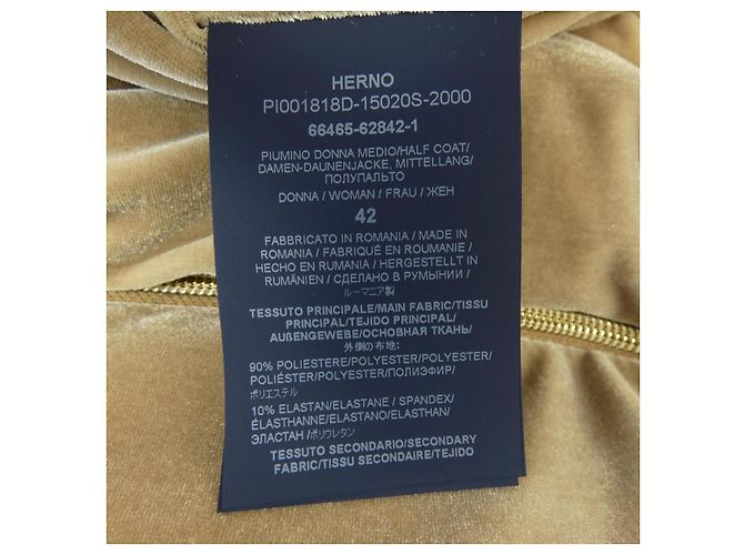 Autre Marque Abrigo de plumón Herno PI001818D Beige - vista 3