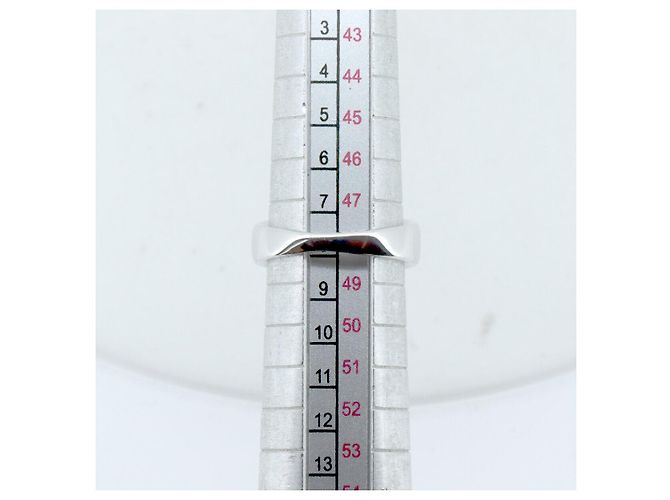 Autre Marque Pt900 Ring mit Aquamarin und Diamant Blau - Ansicht 9