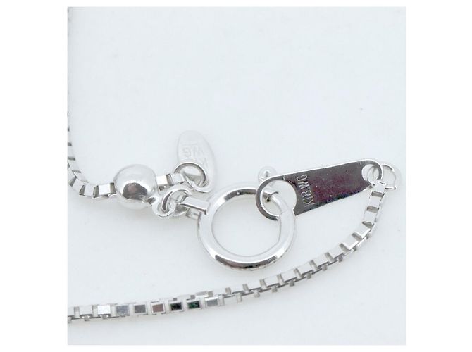 Autre Marque Collana Rose Vif K18WG Diamanti Argento - vista 3