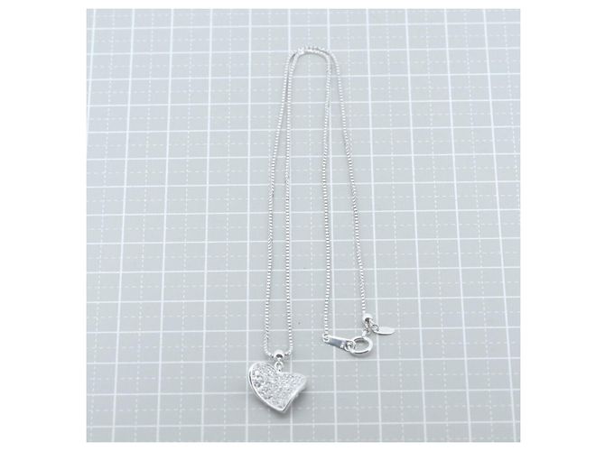 Autre Marque Collana Rose Vif K18WG Diamanti Argento - vista 5